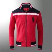 jacket ralph lauren garcon france polo big polyester 366 rouge